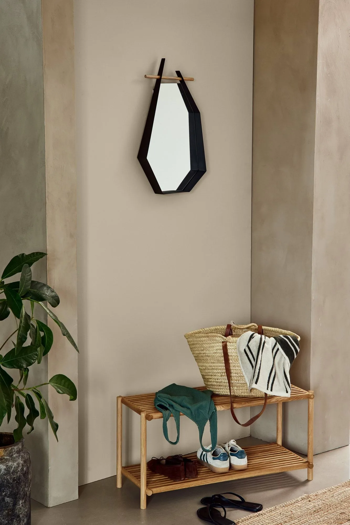 Edge espejo, Black (negro) Andersen Furniture