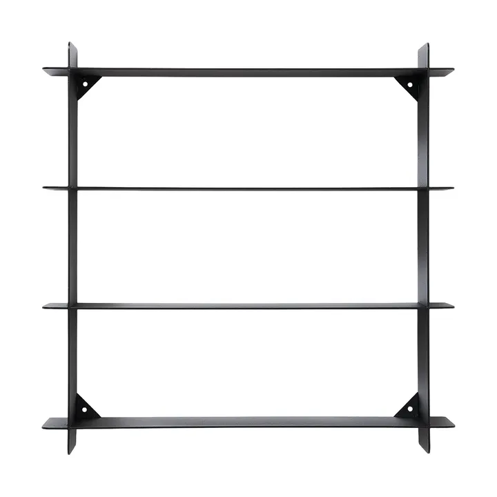 Estante de pared Division - Acero negro, 45×45×10 cm - Andersen Furniture