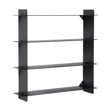 Estante de pared Division - Acero negro, 45×45×10 cm - Andersen Furniture