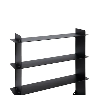 Estante de pared Division - Acero negro, 45×45×10 cm - Andersen Furniture