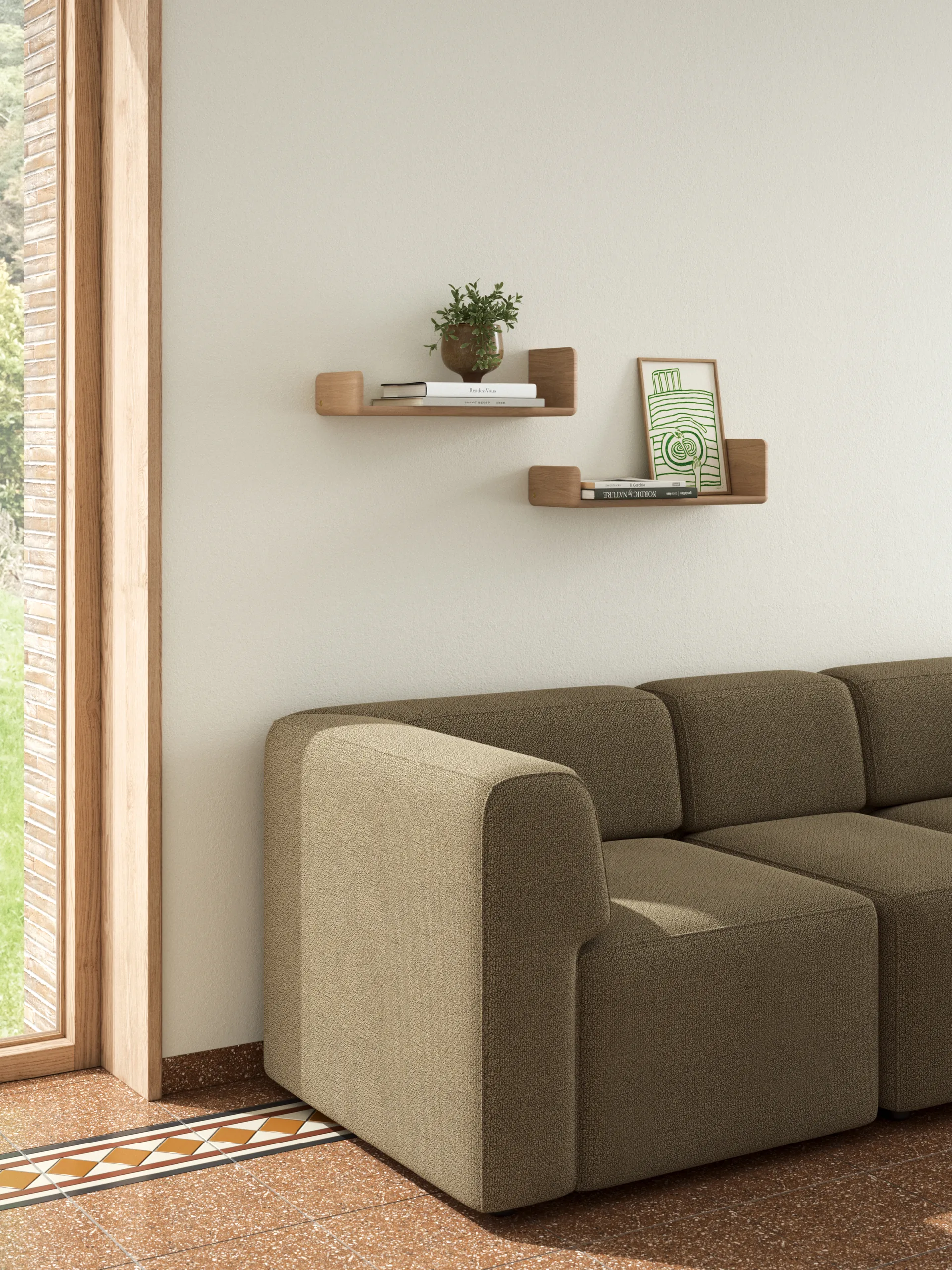 Estante de pared Level , Roble, 55×18×9 cm Andersen Furniture