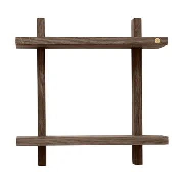 Estante de pared Treat doble - Roble ahumado aceitado, 34×12×34 cm - Andersen Furniture