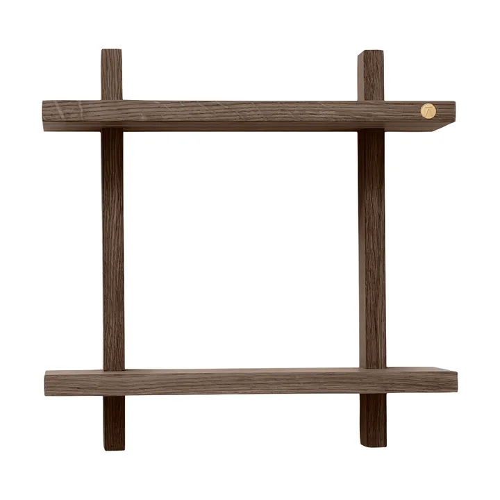 Estante de pared Treat doble - Roble ahumado aceitado, 34×12×34 cm - Andersen Furniture