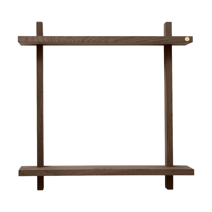 Estante de pared Treat doble - Roble ahumado aceitado, 50x12x50 cm - Andersen Furniture