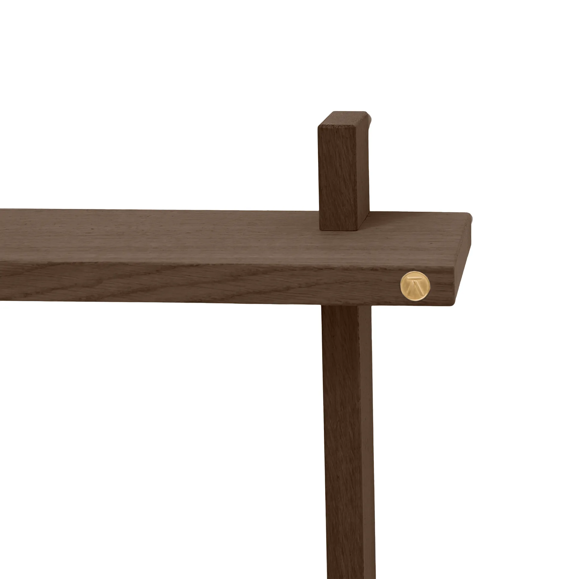 Estante de pared Treat doble, Roble ahumado aceitado, 50x12x50 cm Andersen Furniture