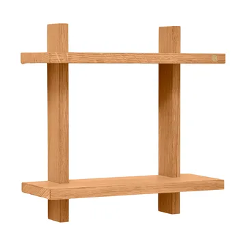 Estante de pared Treat doble - Roble natural aceitado, 34×12×34 cm - Andersen Furniture