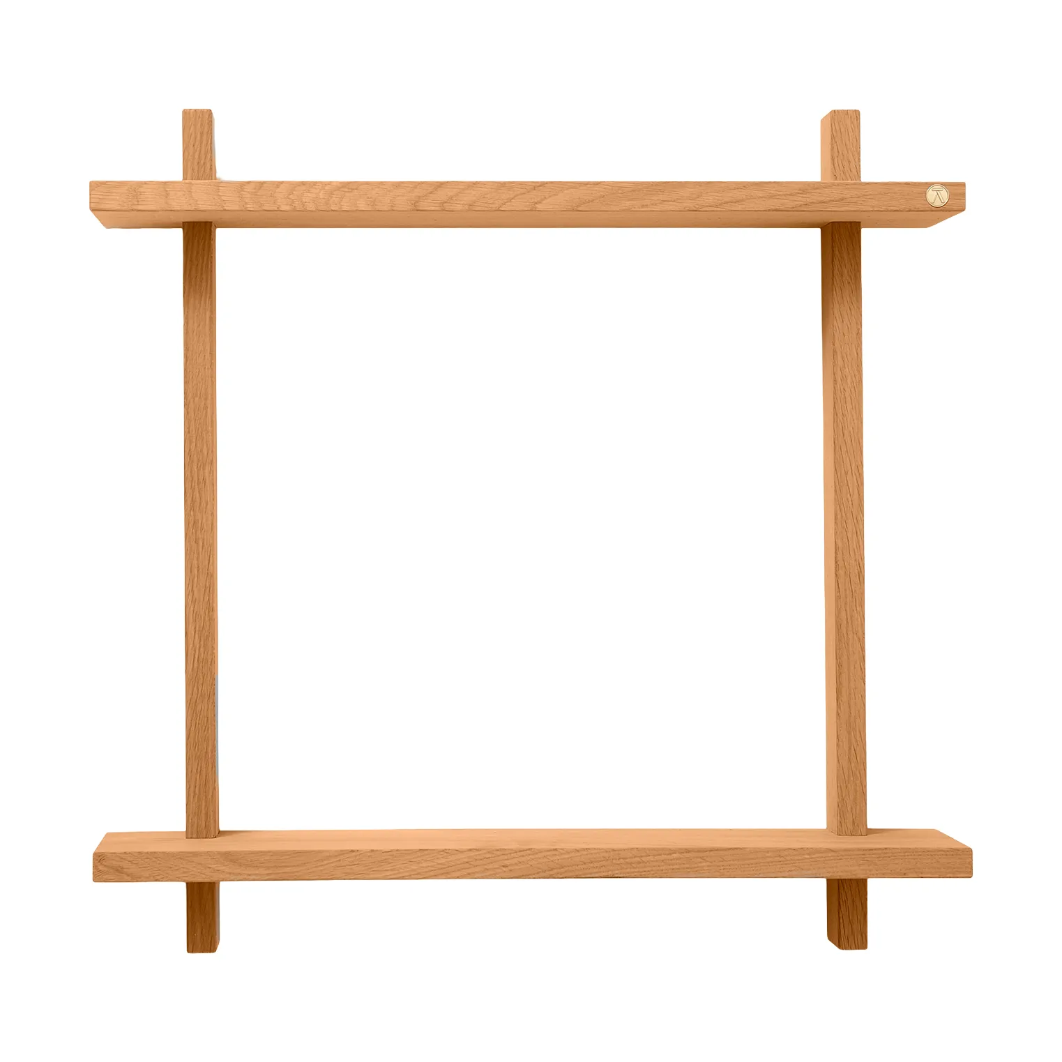 Estante de pared Treat doble, Roble natural aceitado, 50×12×50 cm Andersen Furniture