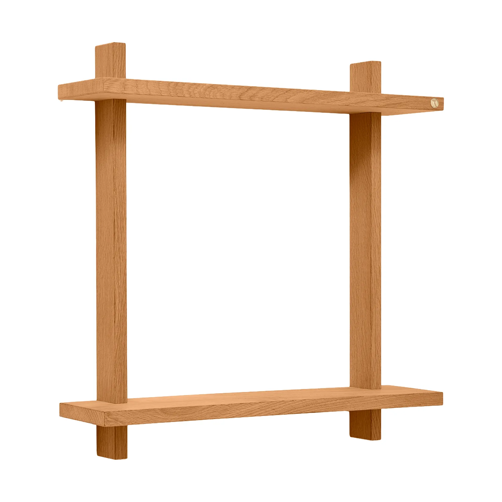 Estante de pared Treat doble, Roble natural aceitado, 50×12×50 cm Andersen Furniture