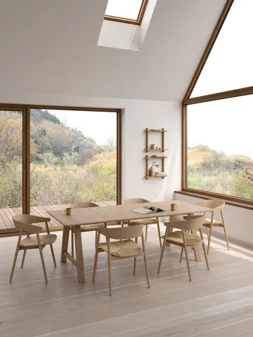 Estante de pared Treat doble - Roble natural aceitado, 50×12×50 cm - Andersen Furniture