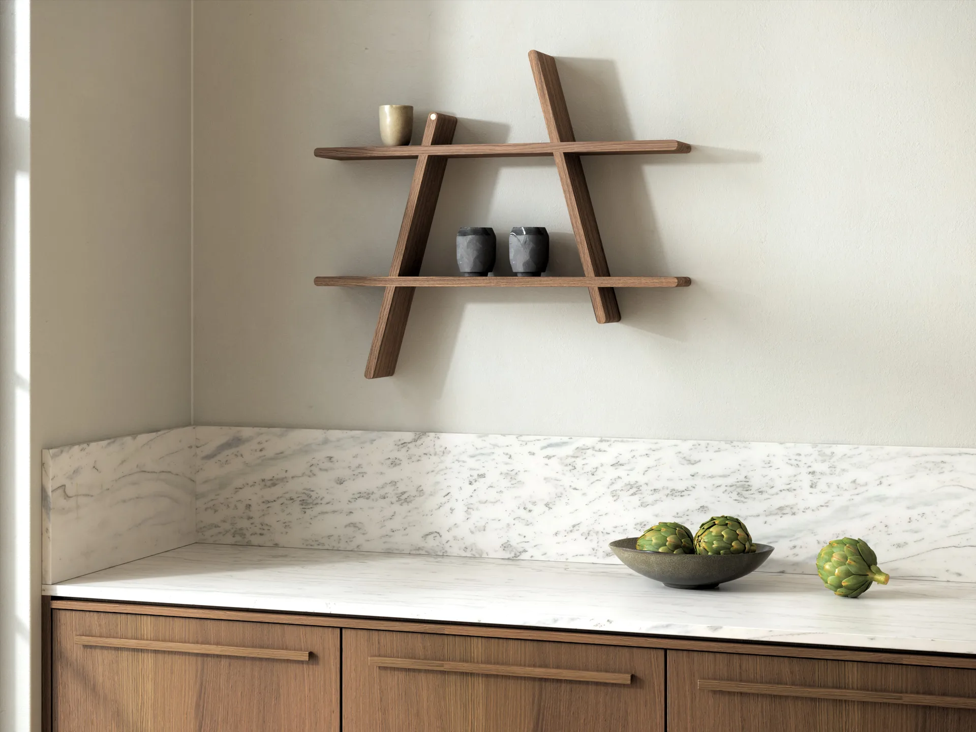 Estantería de pared A-Shelf Large 78x12x67 cm, Ash Andersen Furniture