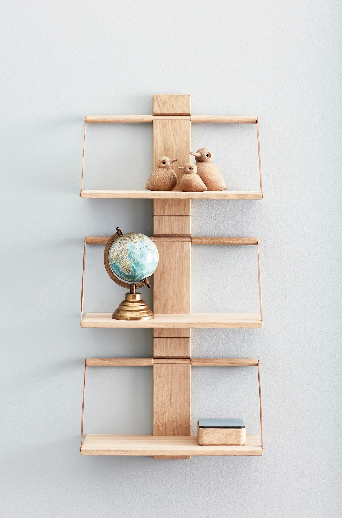Estantería de pared Wood Wall Medium 45x20x32 cm, Oak Andersen Furniture