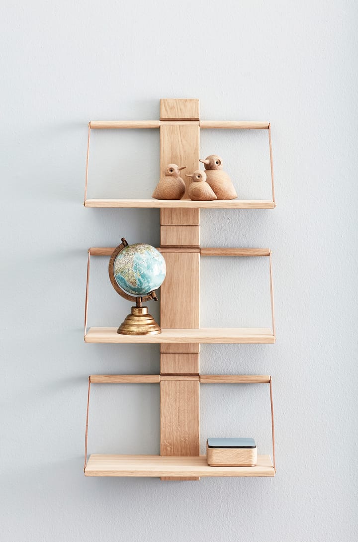 Estantería de pared Wood Wall Medium 45x20x32 cm, Oak Andersen Furniture