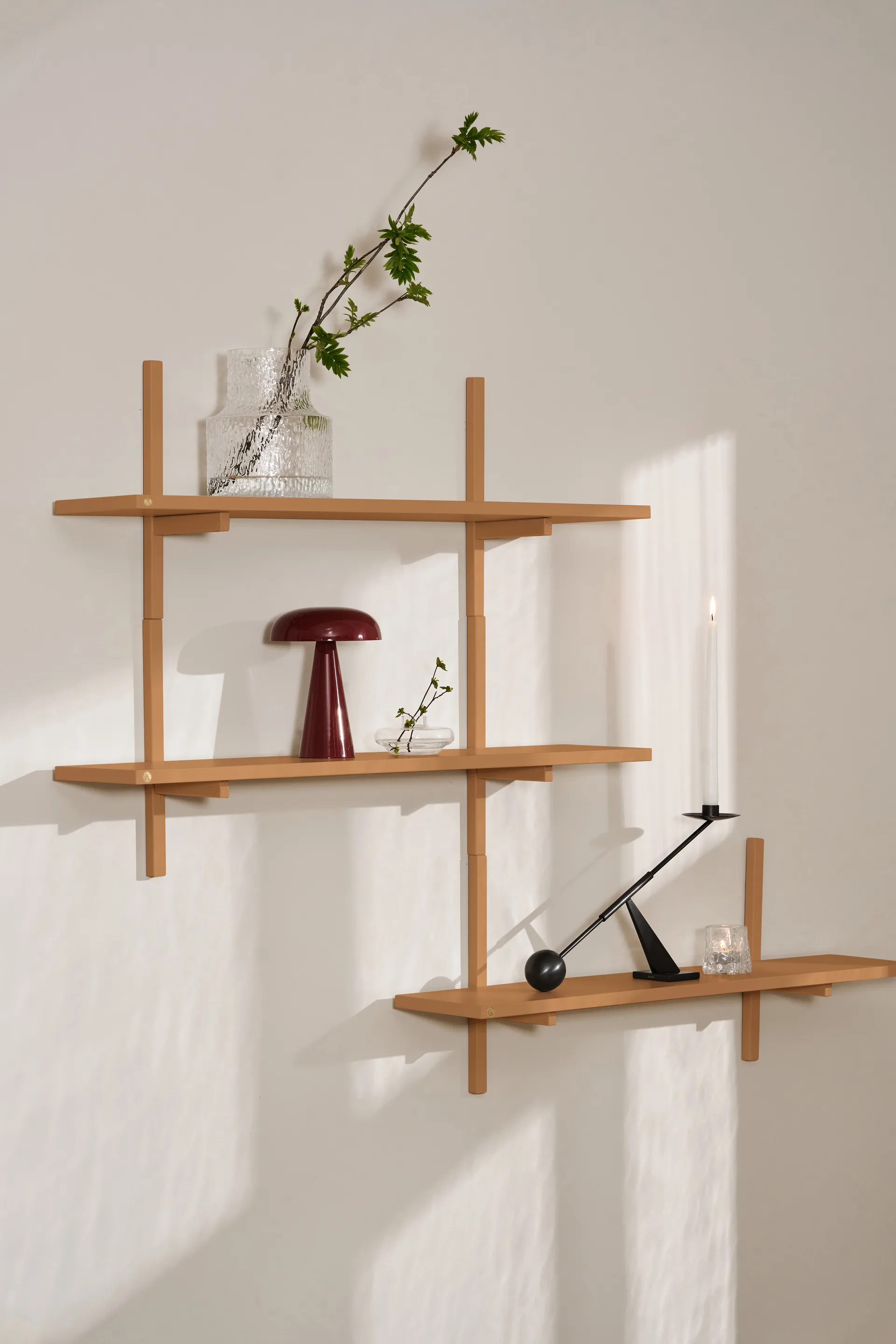 Estantería para pared A-Light Shelf Special Edition, Brown beige 90x21x35 cm Andersen Furniture