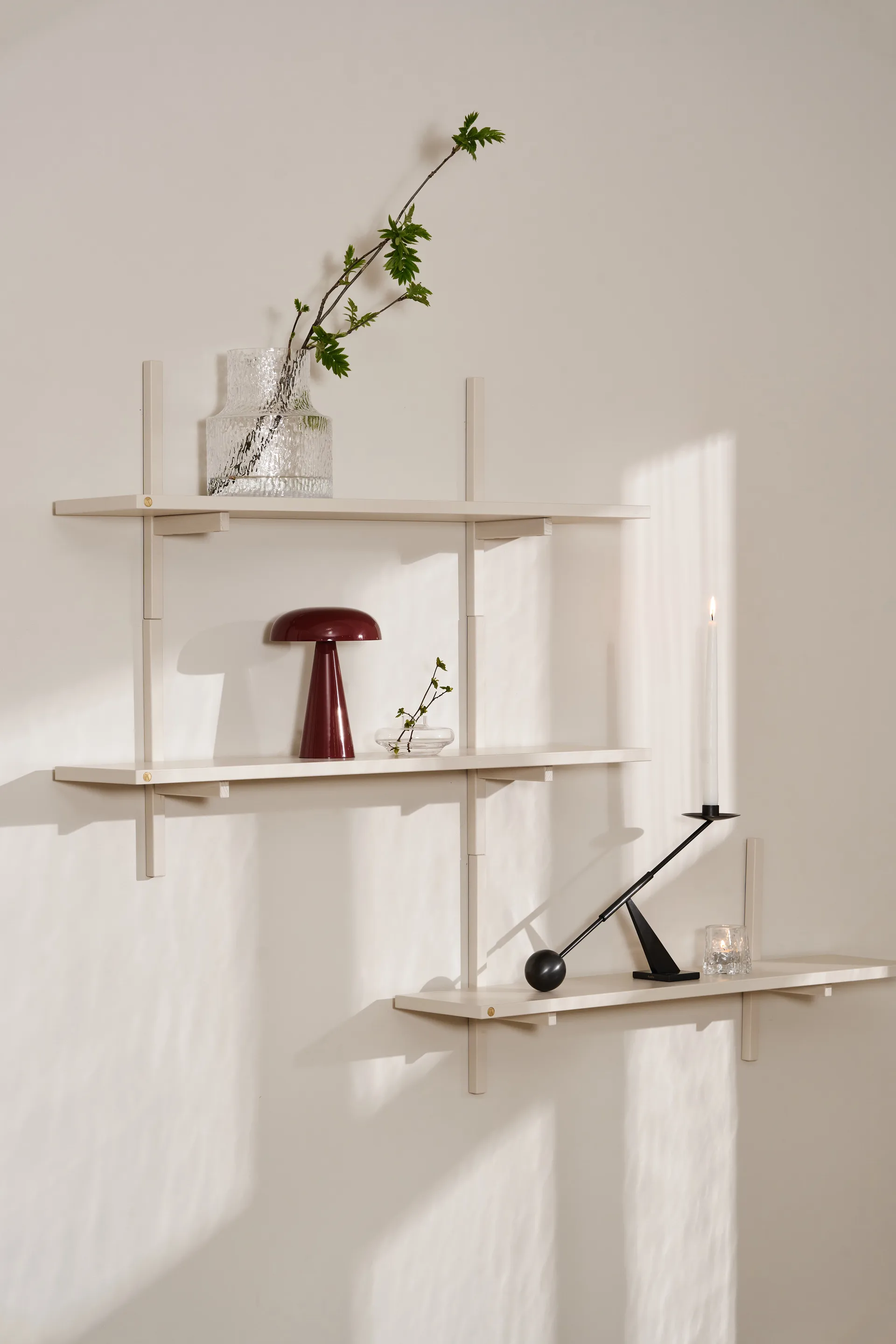 Estantería para pared A-Light Shelf Special Edition, Light beige 90x21x35 cm Andersen Furniture