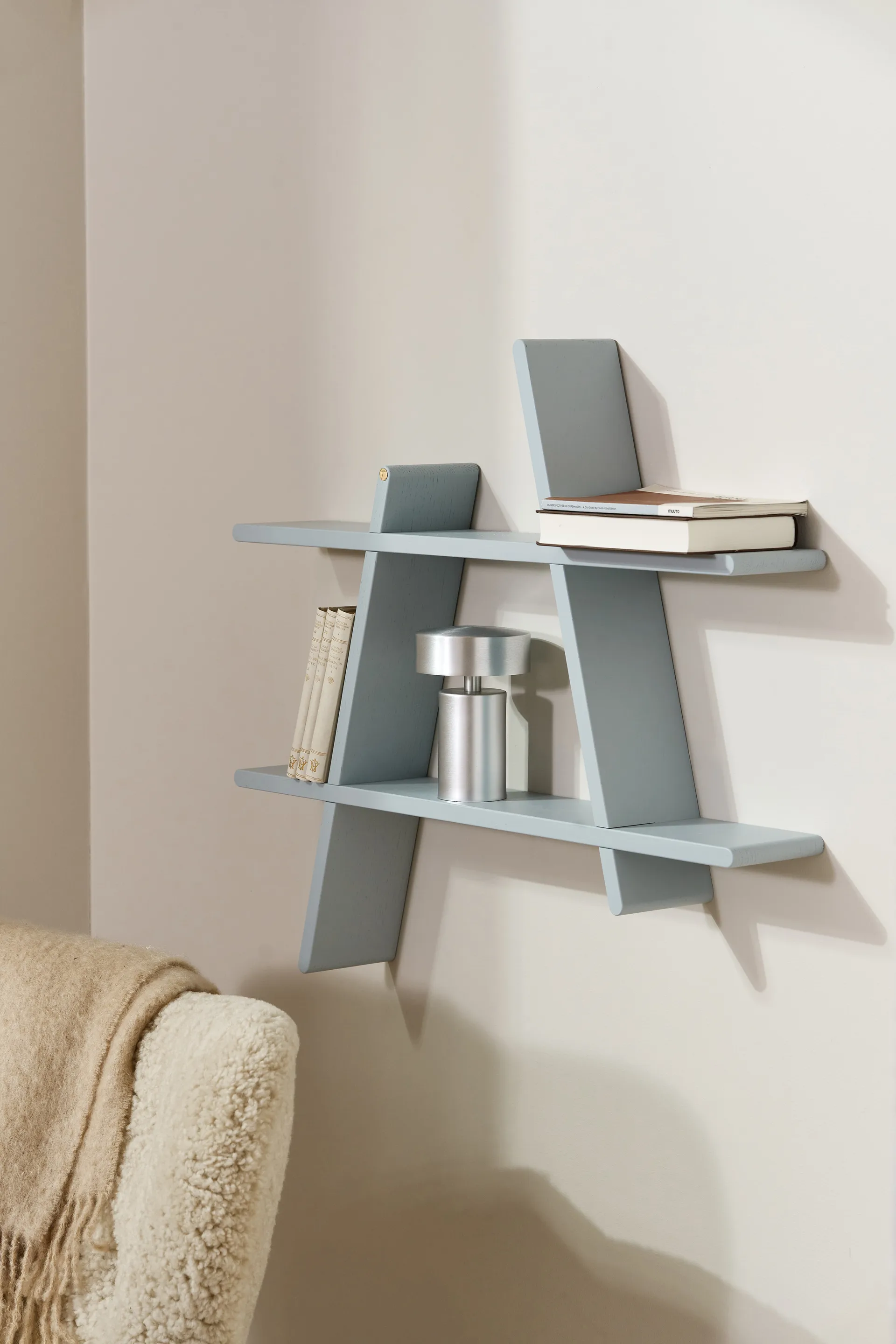 Estantería para pared A-Shelf Special Edition, Grey blue L 78x12x67 cm Andersen Furniture