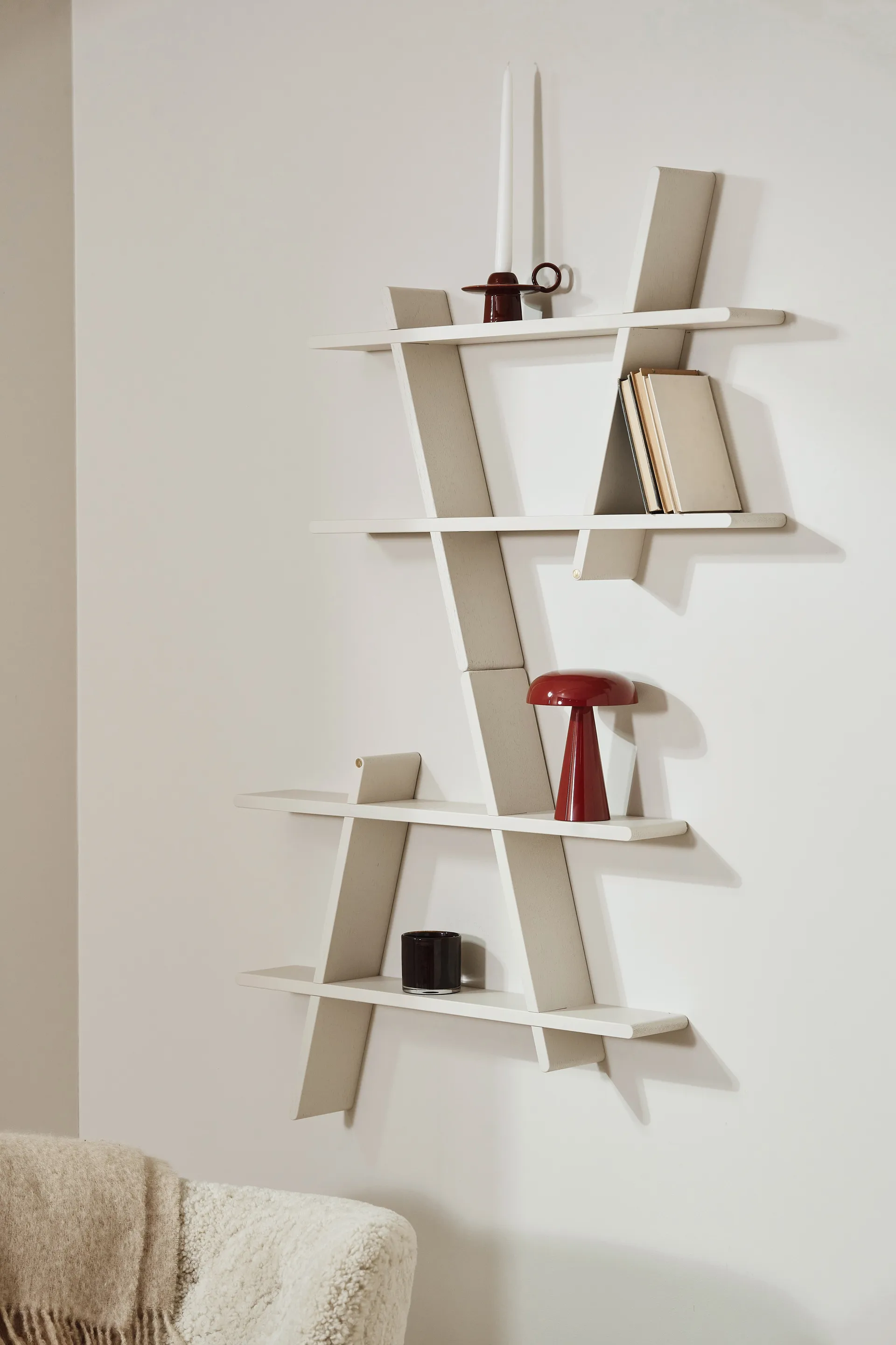 Estantería para pared A-Shelf Special Edition, Light beige L 78x12x67 cm Andersen Furniture
