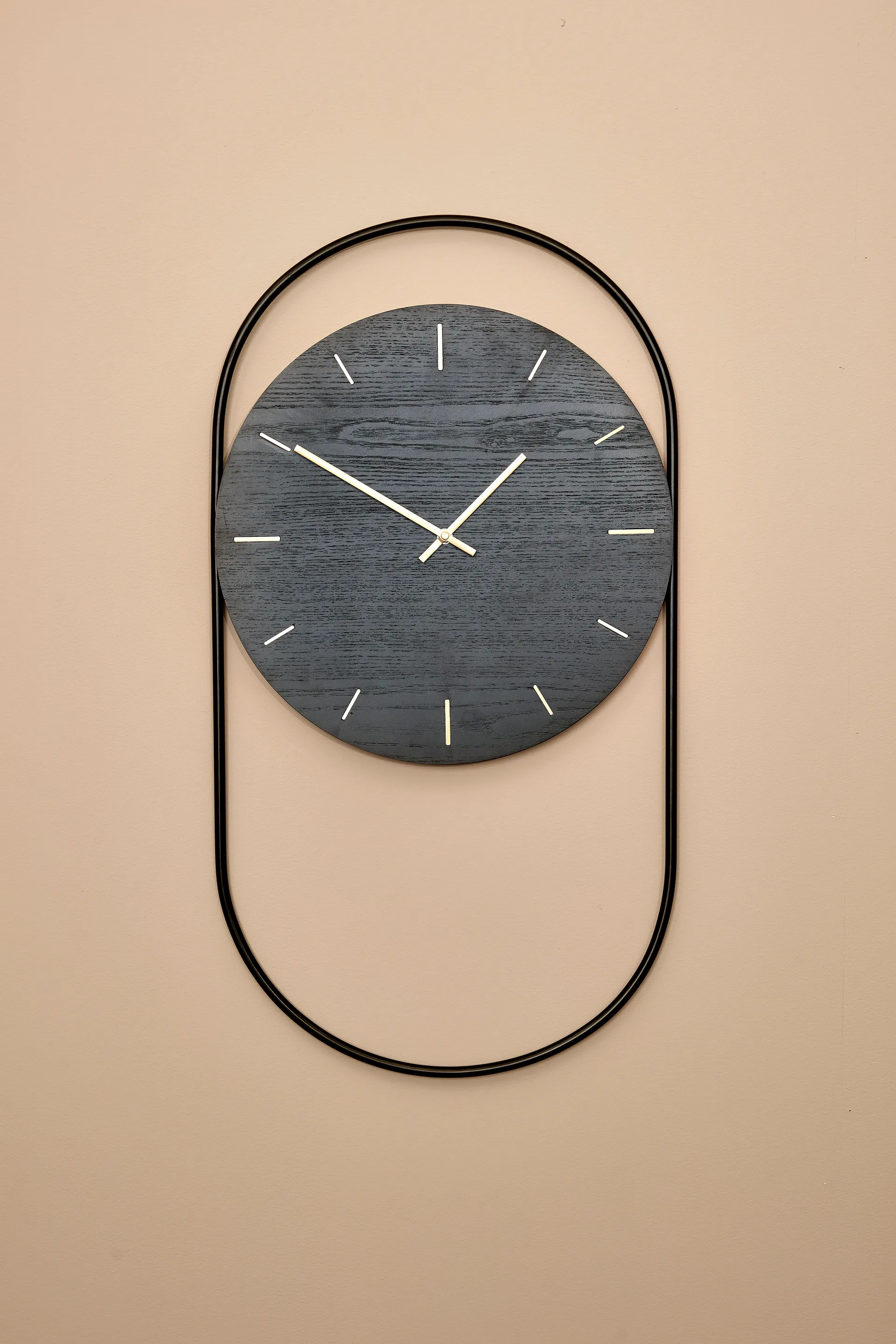 Reloj de pared A-Wall 41x76 cm, Black-brass Andersen Furniture