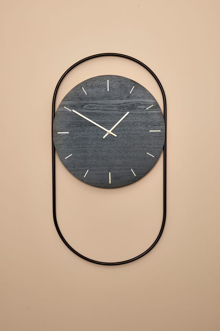 Reloj de pared A-Wall 41x76 cm - Black-brass - Andersen Furniture