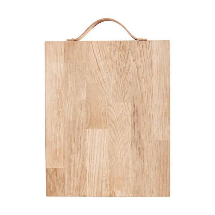 Tabla de cortar Andersen con asas de cuero Medium 24x30 cm, Oak Andersen Furniture