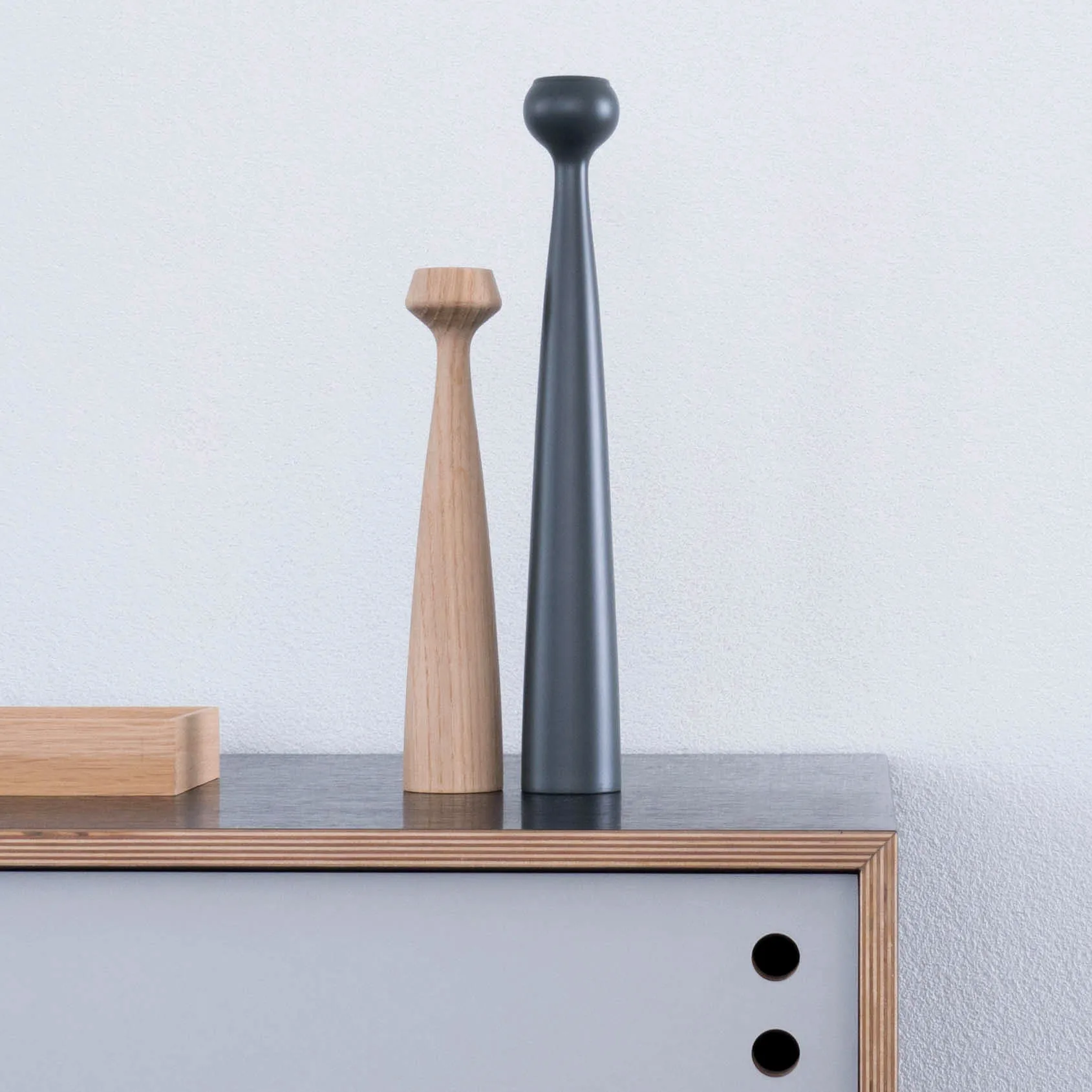 Candelabro Blossom Lily, roble no tratado Applicata