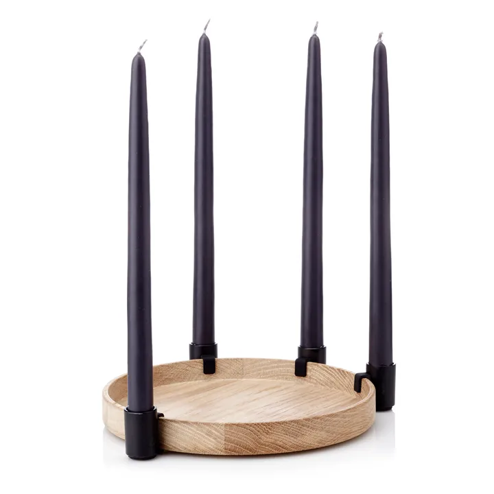 Candelabro de Adviento Luna - roble-negro - Applicata