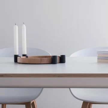 Candelabro de Adviento Luna - roble-negro - Applicata