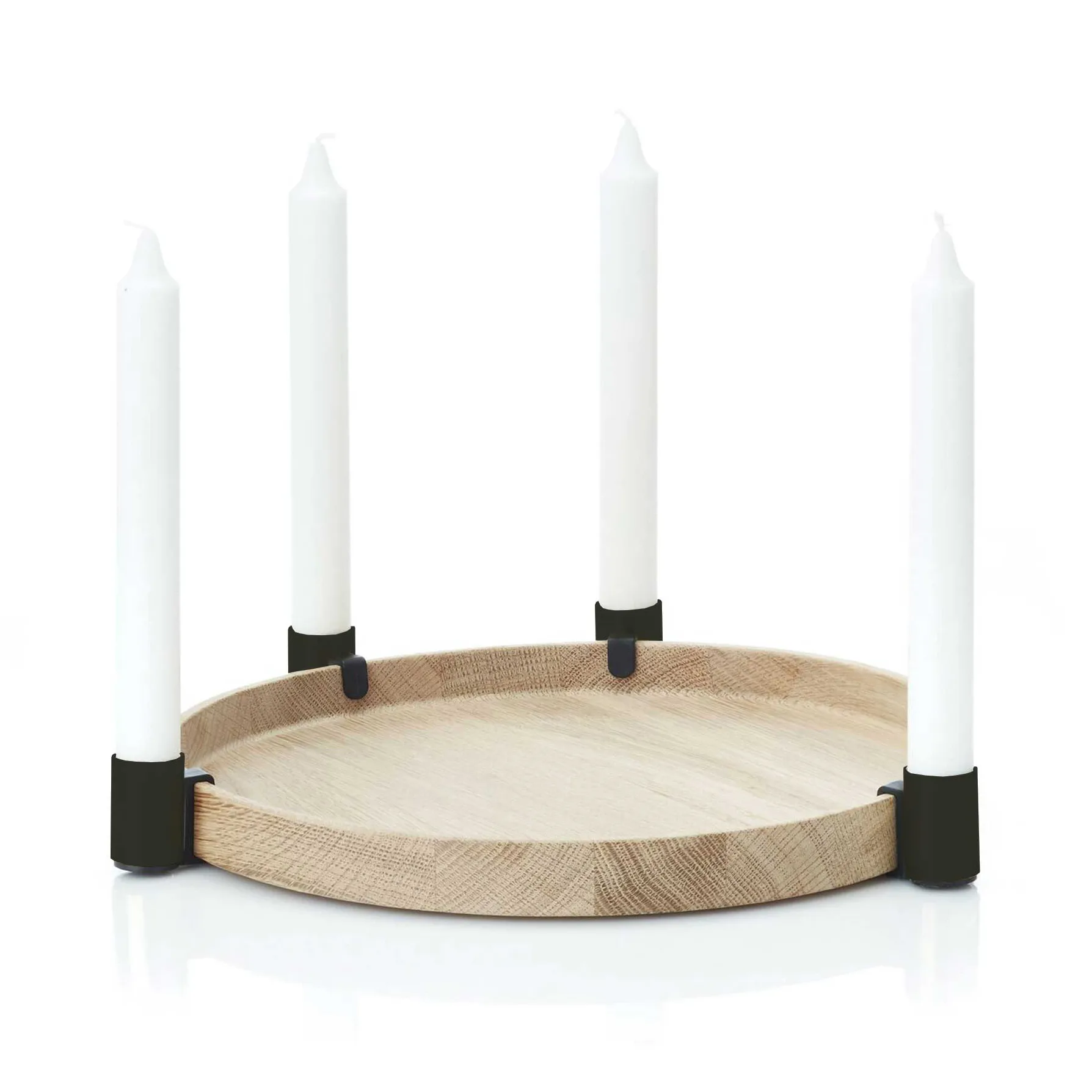 Candelabro Luna maxi, roble-negro Applicata