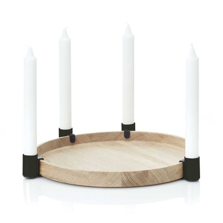 Candelabro Luna maxi - roble-negro - Applicata