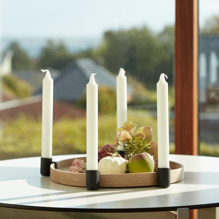 Candelabro Luna maxi, roble-negro Applicata