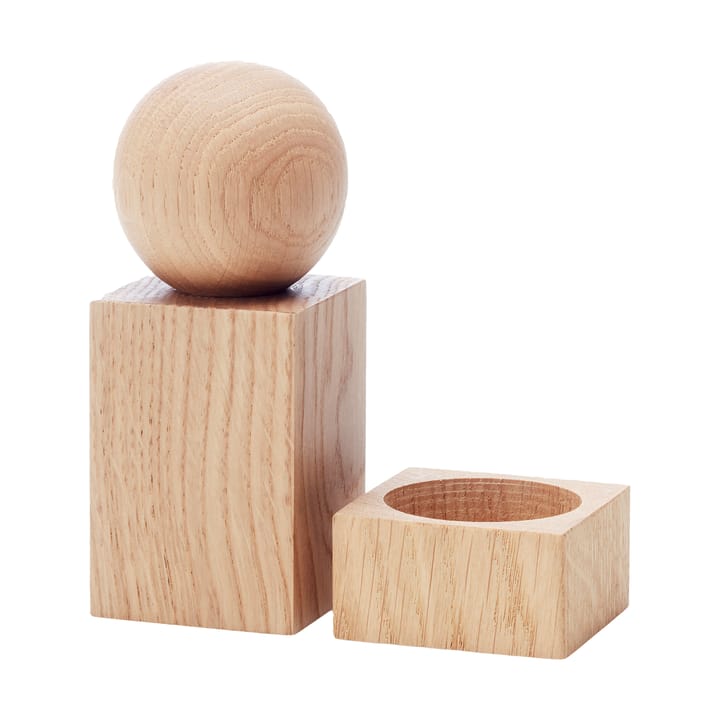 Molino de especias y salero Twist - Roble - Applicata