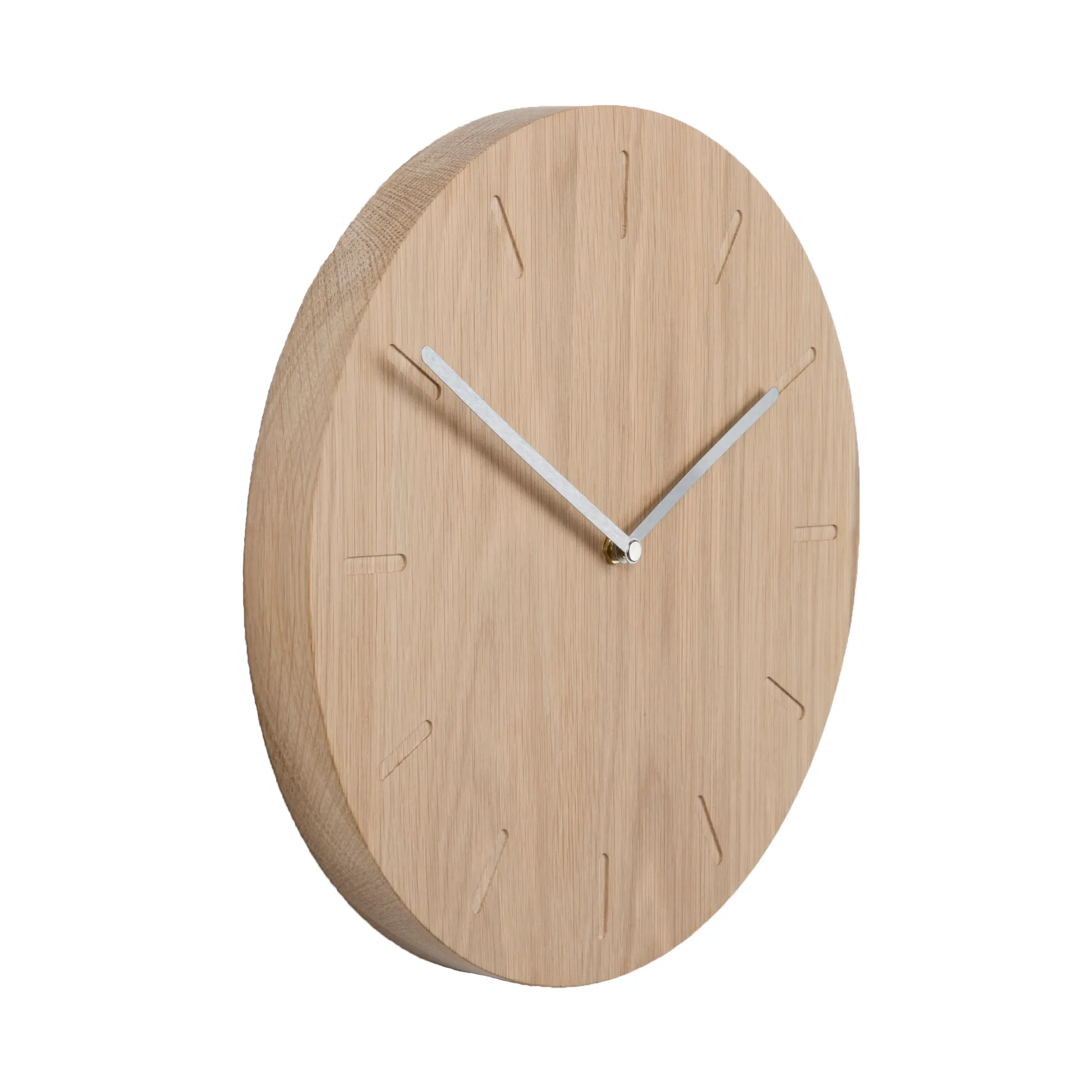Reloj de pared Watch:Out, roble-acero Applicata
