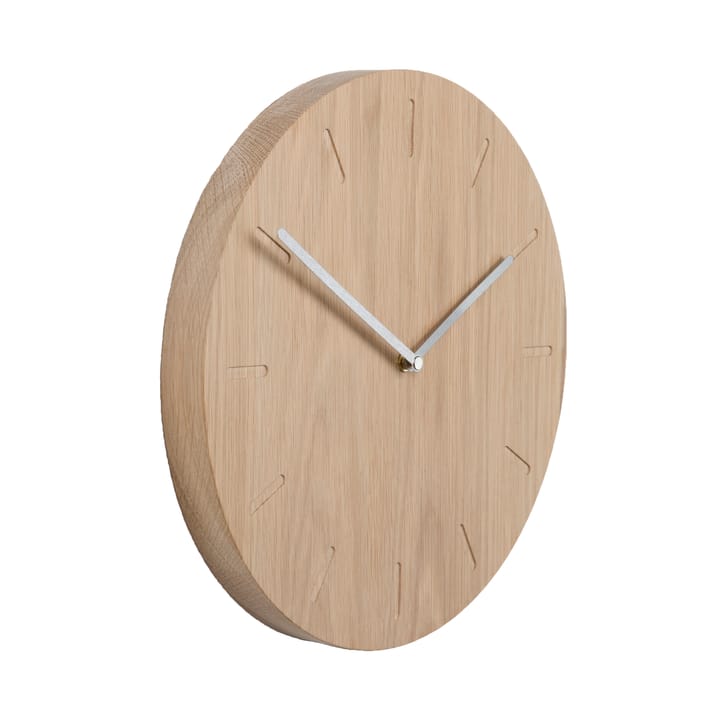 Reloj de pared Watch:Out - roble-acero - Applicata