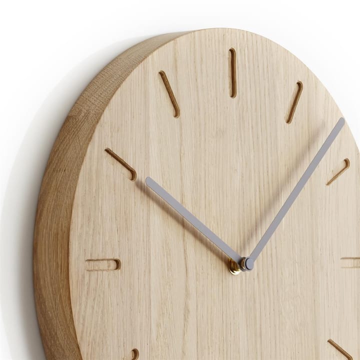 Reloj de pared Watch:Out, roble-gris Applicata