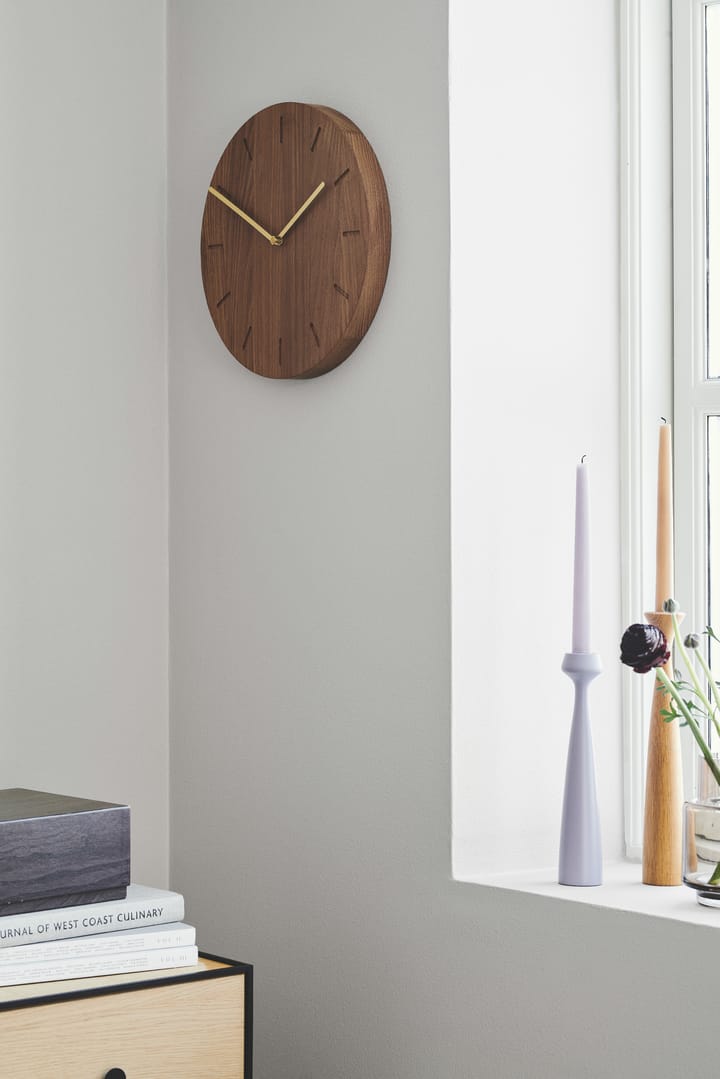 Reloj de pared Watch:Out, roble oscurecido-latón Applicata