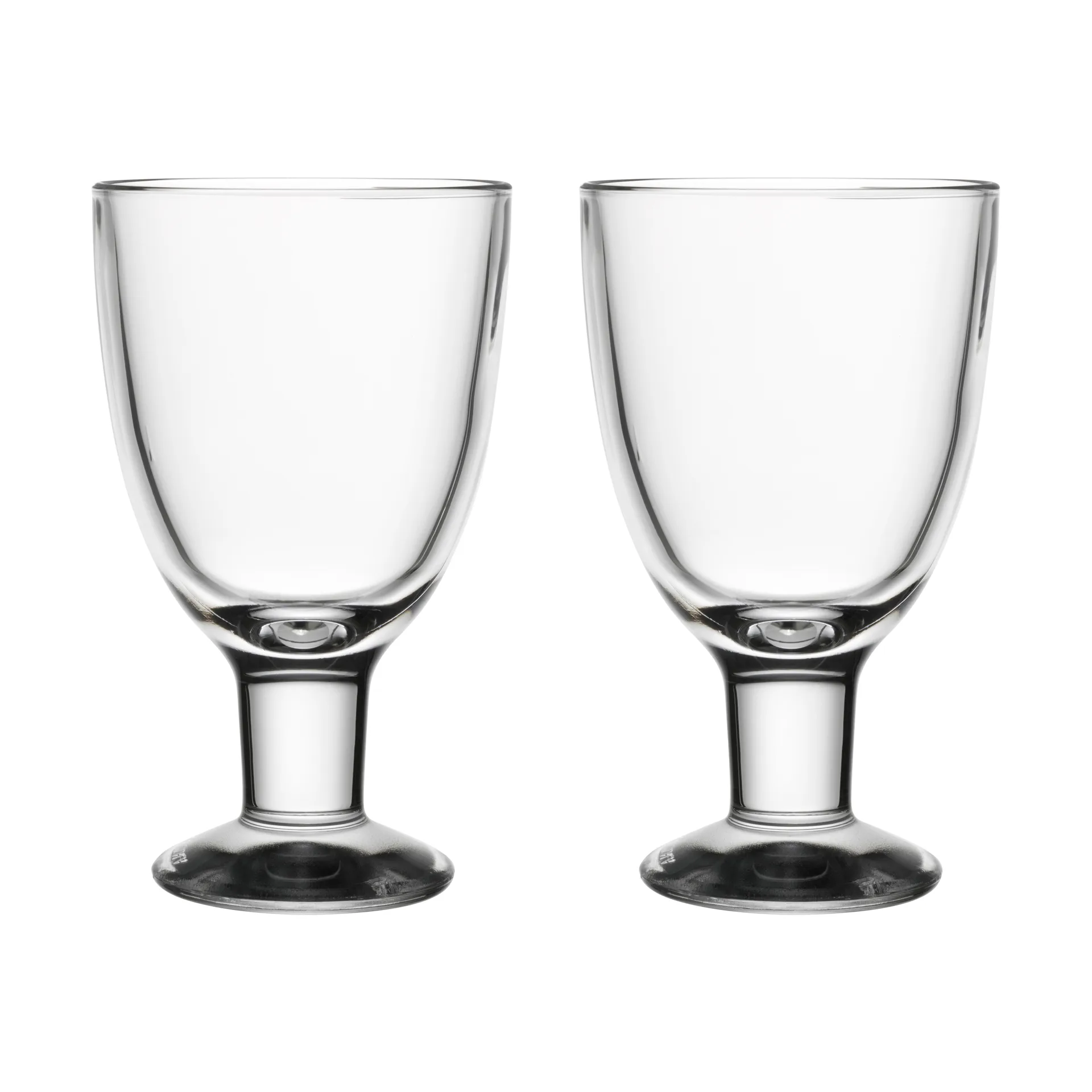 2 Vasos de agua Verna 22 cl, Transparente Arabia