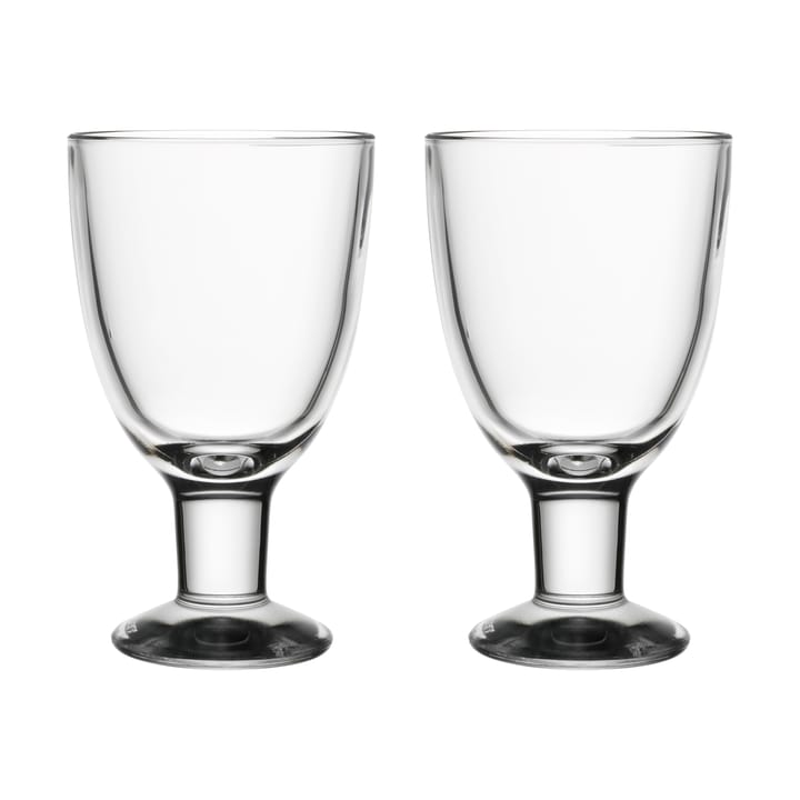 2 Vasos de agua Verna 22 cl - Transparente - Arabia