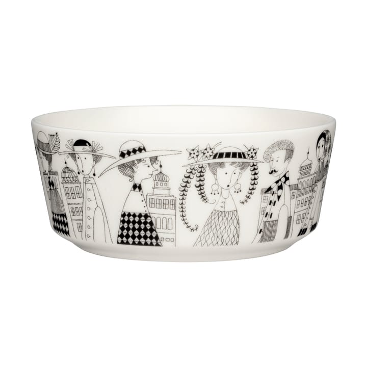 Bol Emilia  Ø15,5 cm - Negro-blanco - Arabia