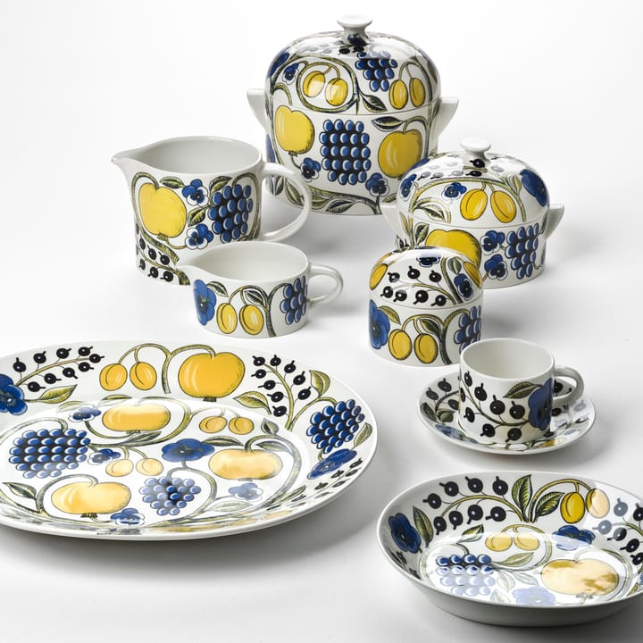 Bote con tapa Paratiisi, blanco-varios colores Arabia