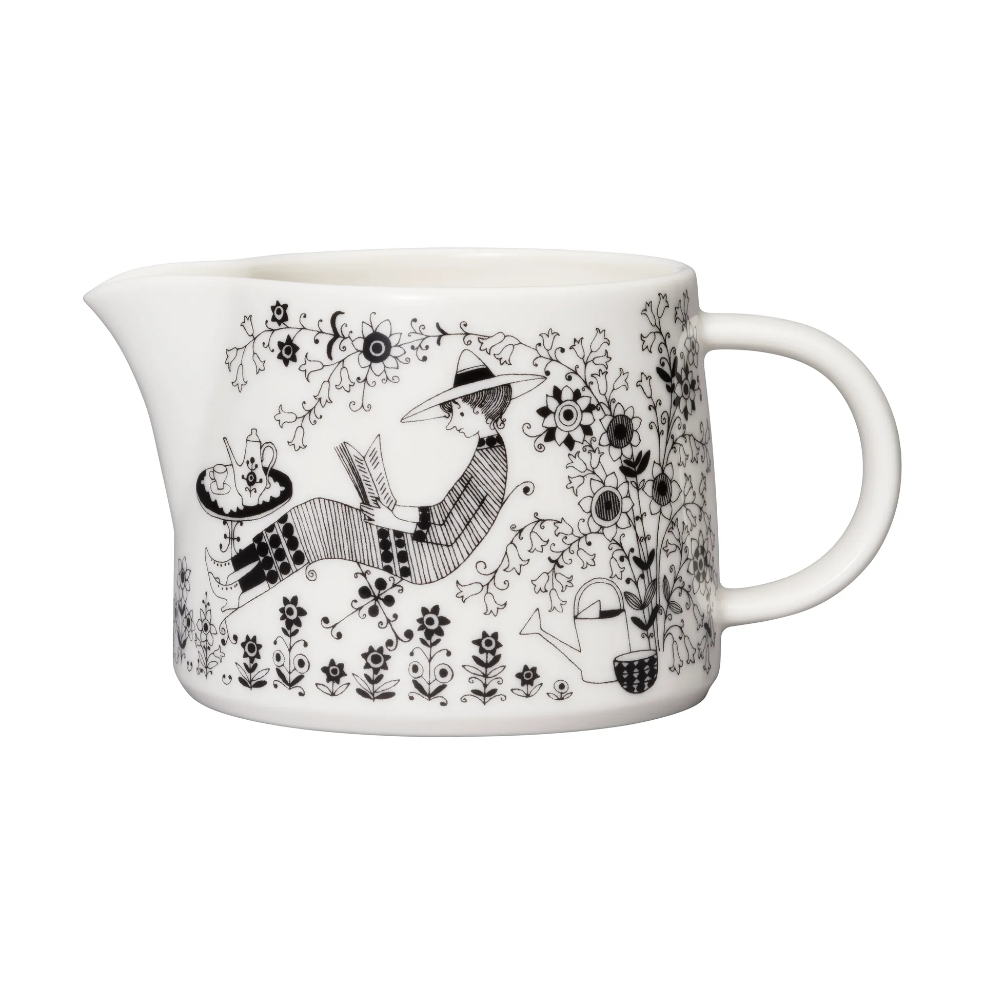 Jarra Emilia 35 cl, Negro-blanco Arabia