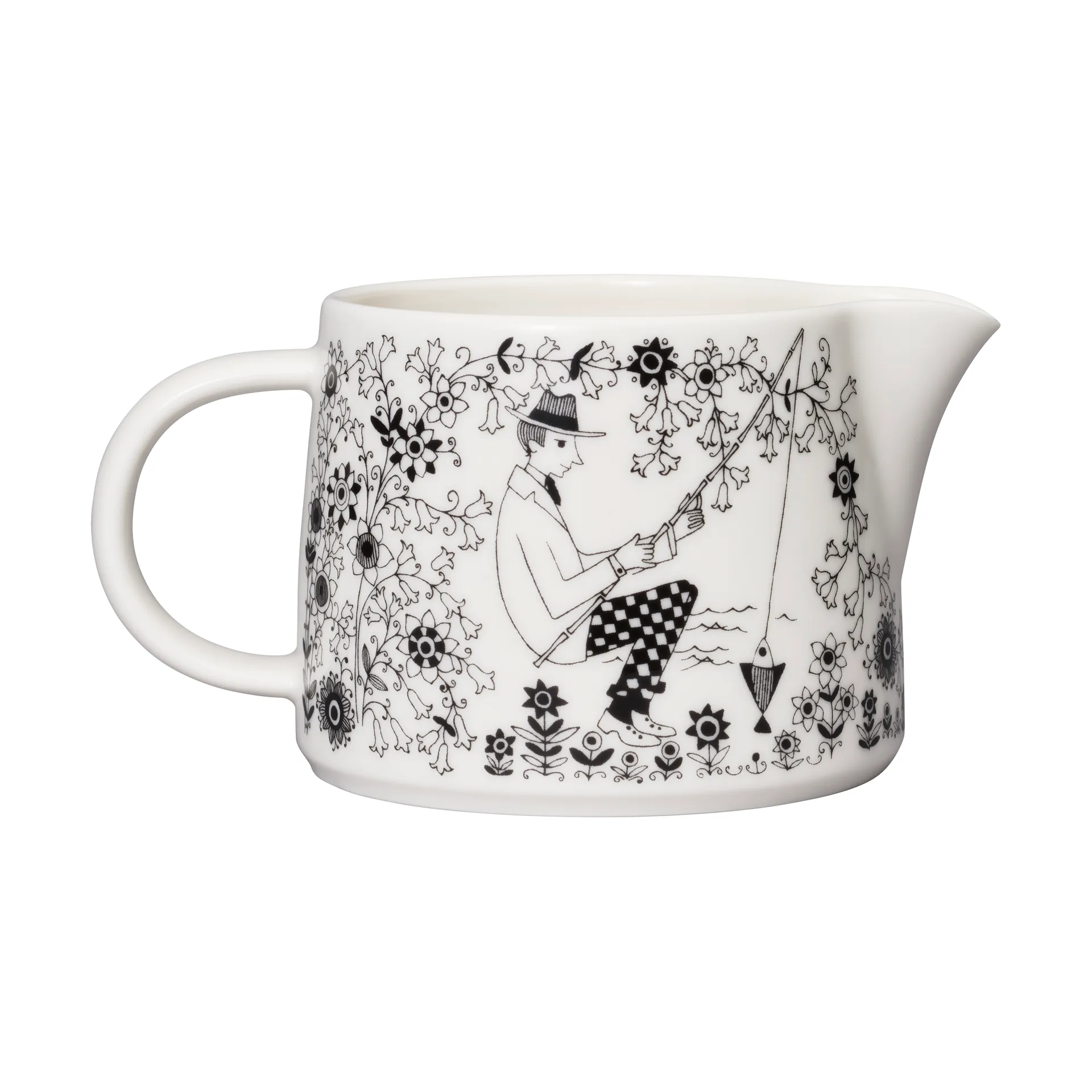 Jarra Emilia 35 cl, Negro-blanco Arabia