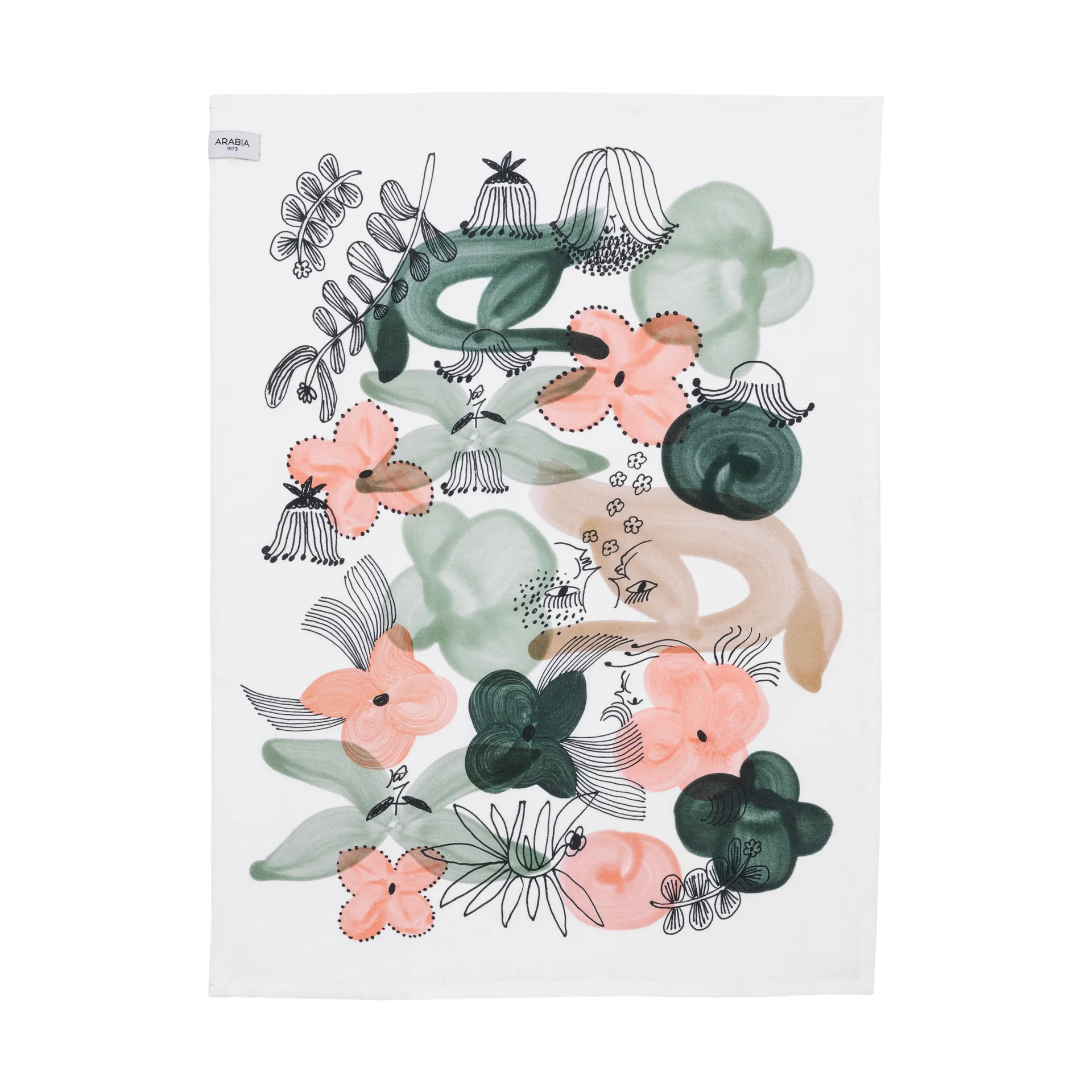 Paño de cocina Kukkamaa 50x70 cm, Verde Arabia