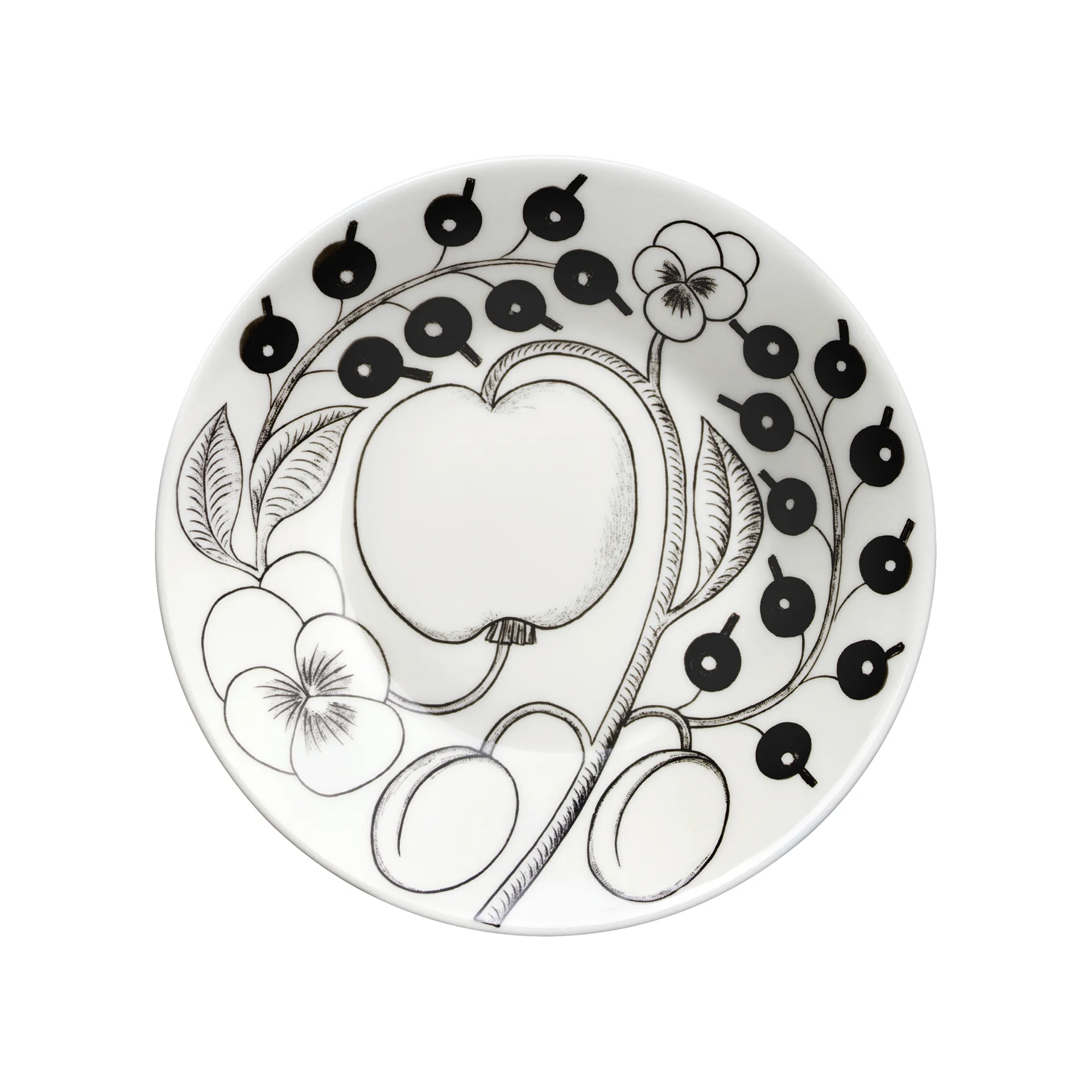 Plato Ø14 cm para taza de café 18 cl Paratiisi, negro Arabia