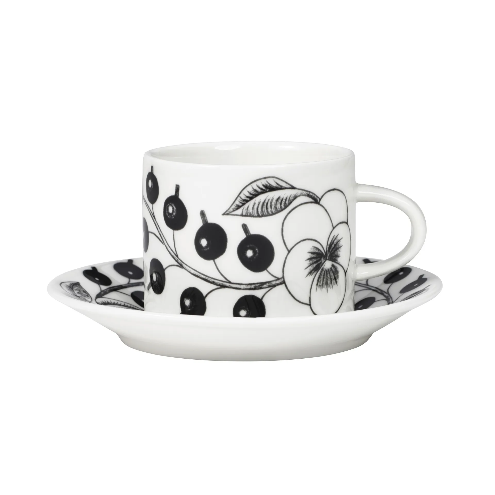 Plato Ø14 cm para taza de café 18 cl Paratiisi, negro Arabia