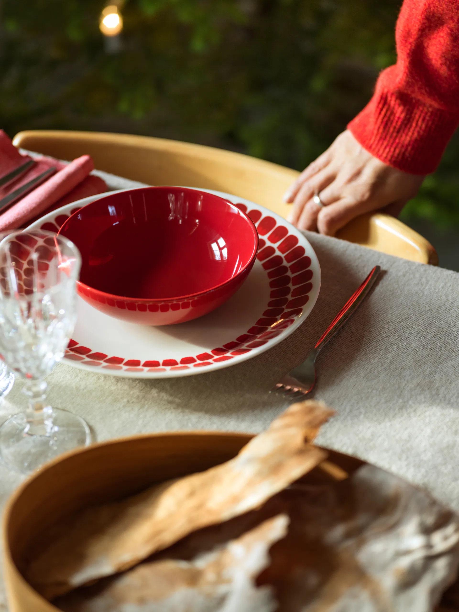 Plato 24h Tuokio Ø26 cm, Rojo Arabia