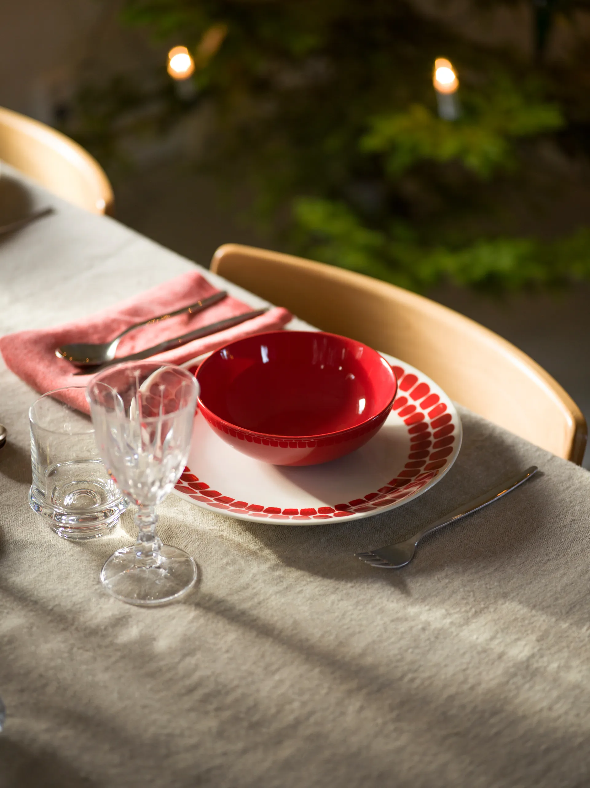 Plato 24h Tuokio Ø26 cm, Rojo Arabia