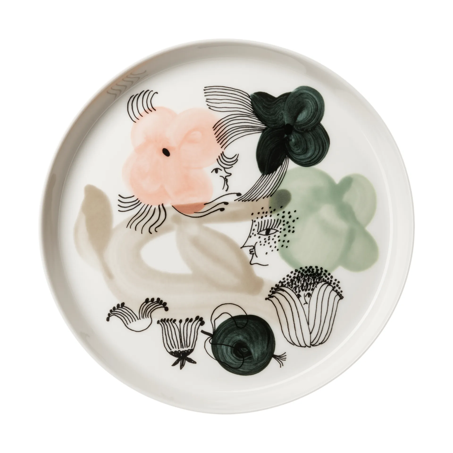 Plato Kukkamaa Ø18,8 cm, Verde Arabia