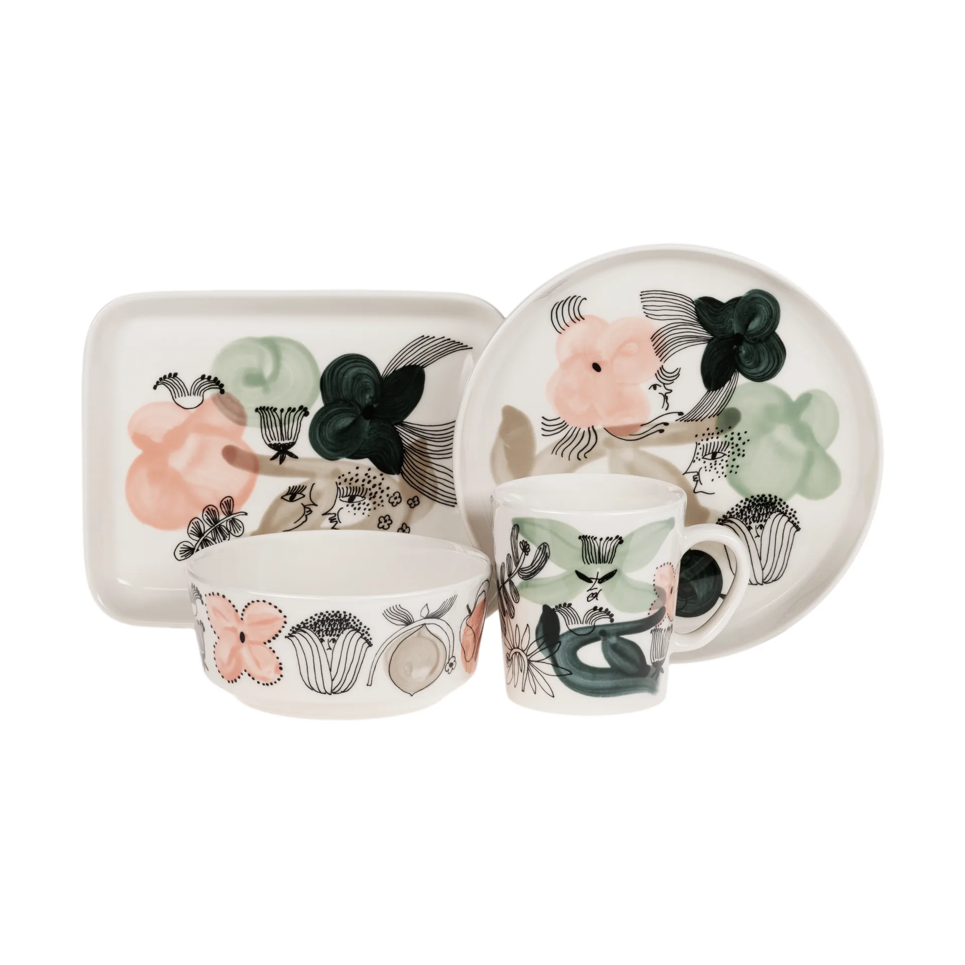 Plato Kukkamaa Ø18,8 cm, Verde Arabia