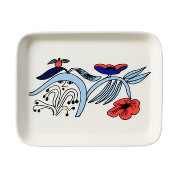 Plato Puutarhurit 15x19 cm - Azul-blanco-rojo - Arabia