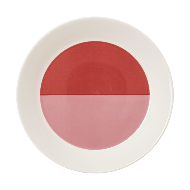 Plato Vuokko Ø22 cm - 2-color rosa-rojo - Arabia
