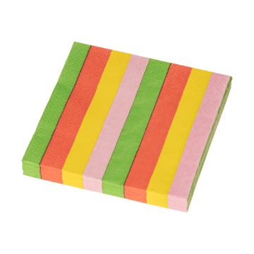 Servilletas de papel Vuokko 33x33 cm, 20-pack - Pieni 4-raita - Arabia